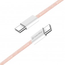 Кабель ColorWay Type-C-Type-C (M/M) 3.0 А 1m Pink (CW-CBPDCC061-P)