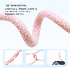 Кабель ColorWay Type-C-Type-C (M/M) 3.0 А 1m Pink (CW-CBPDCC061-P)