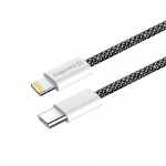 Кабель ColorWay Lightning-Type-C (M/M) 3.0 А 1m Black (CW-CBPDCL061-BK)