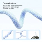 Кабель ColorWay Lightning-Type-C (M/M) 3.0 А 1m Blue (CW-CBPDCL061-BL)