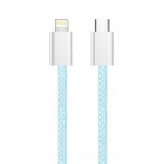 Кабель ColorWay Lightning-Type-C (M/M) 3.0 А 1m Blue (CW-CBPDCL061-BL)