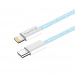 Кабель ColorWay Lightning-Type-C (M/M) 3.0 А 1m Blue (CW-CBPDCL061-BL)