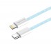 Кабель ColorWay Lightning-Type-C (M/M) 3.0 А 1m Blue (CW-CBPDCL061-BL)