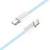 Кабель ColorWay Lightning-Type-C (M/M) 3.0 А 1m Blue (CW-CBPDCL061-BL)