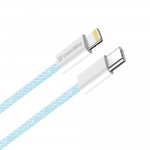 Кабель ColorWay Lightning-Type-C (M/M) 3.0 А 1m Blue (CW-CBPDCL061-BL)