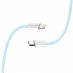 Кабель ColorWay Lightning-Type-C (M/M) 3.0 А 1m Blue (CW-CBPDCL061-BL)