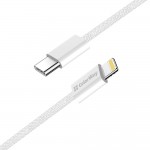 Кабель ColorWay Lightning-Type-C (M/M) 3.0 А 1m Grey (CW-CBPDCL061-GR)