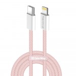 Кабель ColorWay Lightning-Type-C (M/M) 3.0 А 1m Pink (CW-CBPDCL061-P)