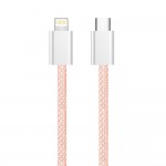 Кабель ColorWay Lightning-Type-C (M/M) 3.0 А 1m Pink (CW-CBPDCL061-P)
