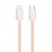 Кабель ColorWay Lightning-Type-C (M/M) 3.0 А 1m Pink (CW-CBPDCL061-P)