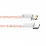 Кабель ColorWay Lightning-Type-C (M/M) 3.0 А 1m Pink (CW-CBPDCL061-P)