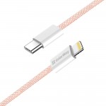 Кабель ColorWay Lightning-Type-C (M/M) 3.0 А 1m Pink (CW-CBPDCL061-P)