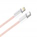 Кабель ColorWay Lightning-Type-C (M/M) 3.0 А 1m Pink (CW-CBPDCL061-P)