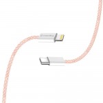 Кабель ColorWay Lightning-Type-C (M/M) 3.0 А 1m Pink (CW-CBPDCL061-P)
