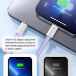 Кабель ColorWay Lightning-Type-C (M/M) 3.0 А 1m Purple (CW-CBPDCL061-PU)