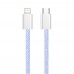 Кабель ColorWay Lightning-Type-C (M/M) 3.0 А 1m Purple (CW-CBPDCL061-PU)