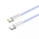 Кабель ColorWay Lightning-Type-C (M/M) 3.0 А 1m Purple (CW-CBPDCL061-PU)
