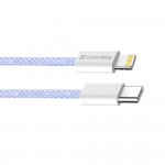 Кабель ColorWay Lightning-Type-C (M/M) 3.0 А 1m Purple (CW-CBPDCL061-PU)