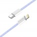 Кабель ColorWay Lightning-Type-C (M/M) 3.0 А 1m Purple (CW-CBPDCL061-PU)