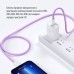 Кабель ColorWay Lightning-Type-C (M/M) 3.0 А 1m Purple (CW-CBPDCL061-PU)