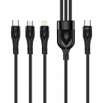 Кабель ColorWay Lightning-MicroUSB-Type-C (M/M) 3А 1.2m Black (CW-CBPDU3060-BK) Кабель ColorWay Lightning-MicroUSB-Type-C (M/M) 3А 1.2m Black (CW-CBPDU3060-BK)