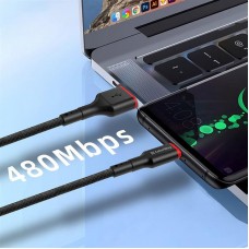 Кабель ColorWay USB-Type-C (M/M) 2.4 А 1m Black (CW-CBUC064-BK)