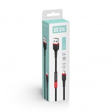 Кабель ColorWay USB-Type-C (M/M) 2.4 А 1m Black (CW-CBUC064-BK)