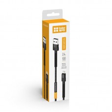 Кабель ColorWay USB-Lightning (M/M) 2.4 А 1m Black (CW-CBUL063-BK)