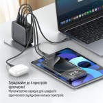 Сетевое зарядное устройство ColorWay GaN PD 100W 1USB 3Type-C 3A Black (CW-CHS047PD-BK)