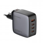Сетевое зарядное устройство ColorWay GaN PD 100W 1USB 3Type-C 3A Black (CW-CHS047PD-BK)