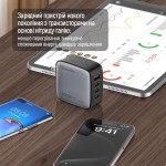 Сетевое зарядное устройство ColorWay GaN PD 100W 1USB 3Type-C 3A Black (CW-CHS047PD-BK)