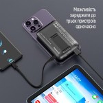 УМБ ColorWay 15W MagSafe 10000mAh 1USB 1Type-C 5A Black (CW-PB100LPA3BK-WPDD)
