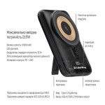 УМБ ColorWay 15W MagSafe 10000mAh 1USB 1Type-C 5A Black (CW-PB100LPA3BK-WPDD)