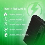 УМБ ColorWay Powerful 20000mAh 65W 1USB 2Type-C 5A Black (CW-PB200LPA3BK-PDD)