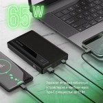 УМБ ColorWay Powerful 20000mAh 65W 1USB 2Type-C 5A Black (CW-PB200LPA3BK-PDD)
