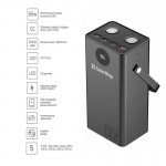 УМБ ColorWay Powerful 60000mAh 65W 1USB 2Type-C 5A Black (CW-PB600LPA5BK-PDD)
