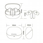 Наушники гарнитура вакуумные Bluetooth СolorWay Slim TWS-1 Earbuds Long Life Beige (CW-TWS1BE)