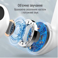 Наушники гарнитура вкладыши Bluetooth 5.3 СolorWay Slim TWS-2 Earbuds White (CW-TWS2WT)