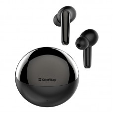 Наушники гарнитура вакуумные Bluetooth 5.3 СolorWay TWS-3 Earbuds Black (CW-TWS3BK)