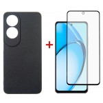 Чехол накладка Dengos TPU для Oppo A60 Black (DG-KM-103) + Стекло