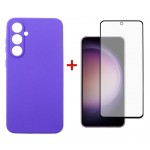 Чехол накладка Dengos TPU для Samsung S23 FE SM-S711 Purple (DG-KM-12) + Стекло