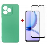 Чехол накладка Dengos TPU для Realme C51 Mint (DG-KM-61) + Стекло