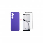 Чехол накладка Dengos TPU для Realme C65 Violet (DG-KM-95) + Стекло