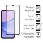 Защитное стекло Dengos для Samsung A25 5G SM-A256 Black Full Glue (DG-TG2P-12) 2шт