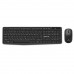 Комплект клавиатура + мышь Wireless REAL-EL Kit 551W Black
