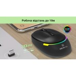 Мышь Wireless REAL-EL RM-440W Black
