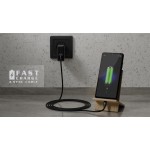 Кабель REAL-EL Premium Fabric USB-Type-C 2m 3A Black (EL123500047)