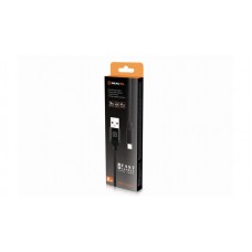 Кабель REAL-EL Premium Fabric USB-Type-C 2m 3A Black (EL123500047)