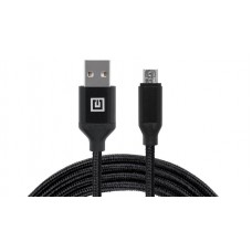Кабель REAL-EL Premium Fabric USB-microUSB 2.4A 2m Black (EL123500048)