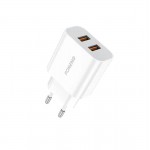 Сетевое зарядное устройство Foneng EU45 Dual 2USB 2.4A White (EU45-CH-TC) + кабель USB-Type-C